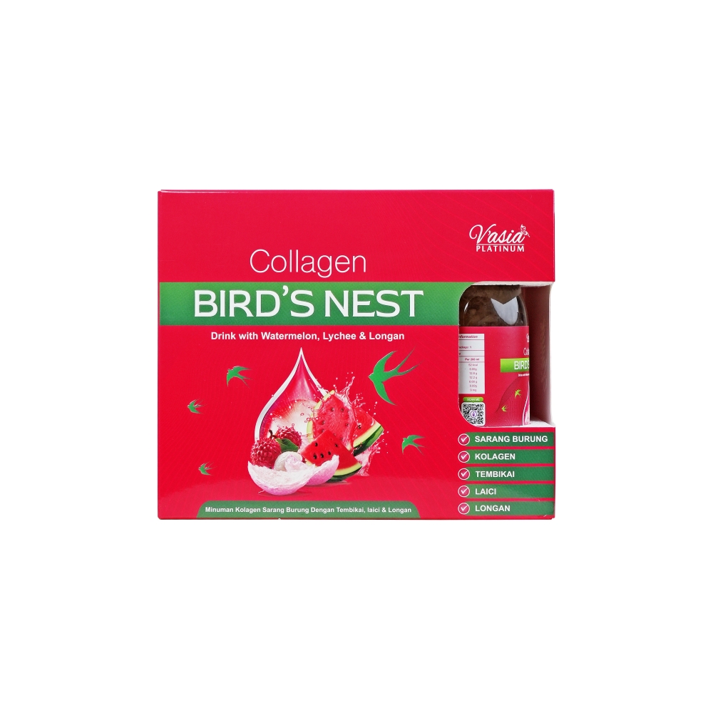 COLLAGEN BIRD'S NEST DRINK WITH WATERMELON LYCHEE & LONGAN