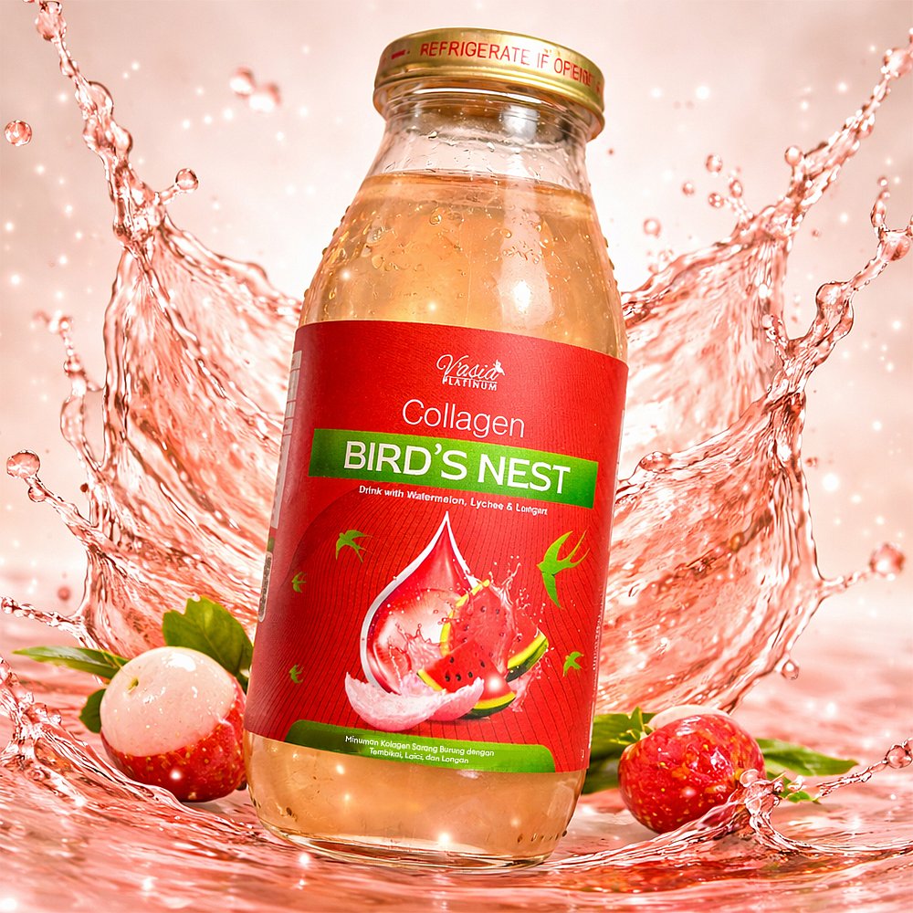 COLLAGEN BIRD'S NEST DRINK WITH WATERMELON, LYCHEE & LONGAN