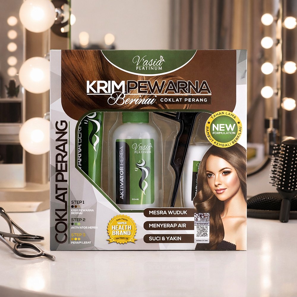 KRIM PEWARNA BERINAI - Coklat Perang