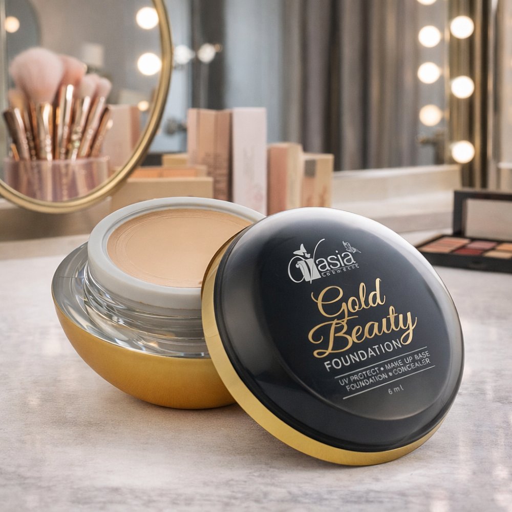 GOLD BEAUTY FOUNDATION - Cerah Gebu & Mulus