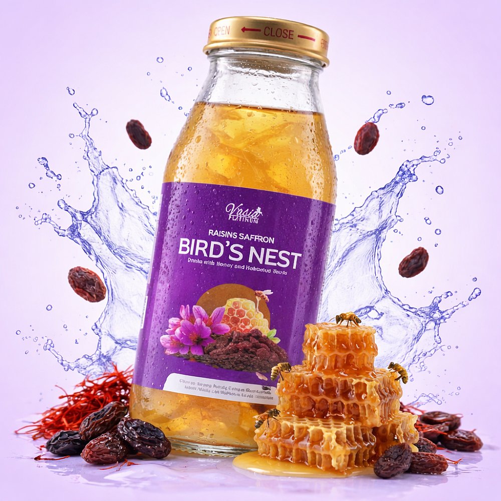 BIRD'S NEST RAISINS, SAFFRON WITH HONEY AND HABBATUS SAUDA