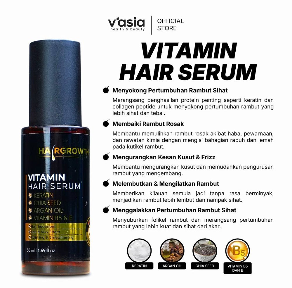 VITAMIN HAIR SERUM - Back To Beautiful Hair