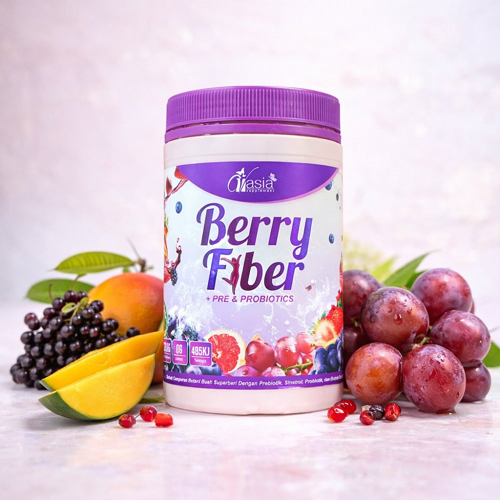 BERRY FIBER - Minuman Diet Tanpa Kolagen