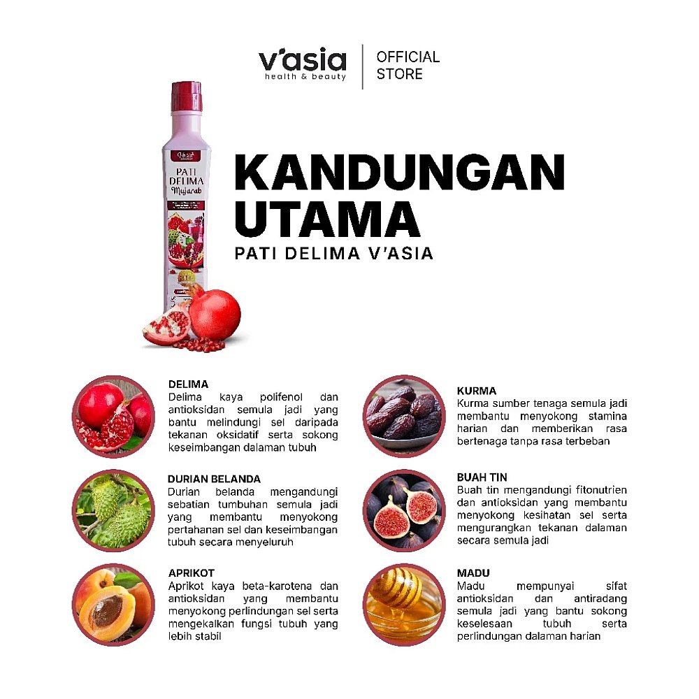 PATI DELIMA - Jus Kesihatan Makanan Sunnah