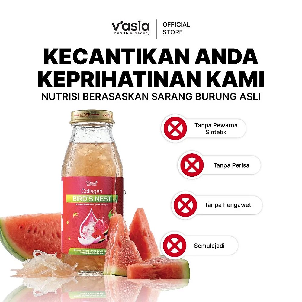 COLLAGEN BIRD'S NEST DRINK WITH WATERMELON, LYCHEE & LONGAN