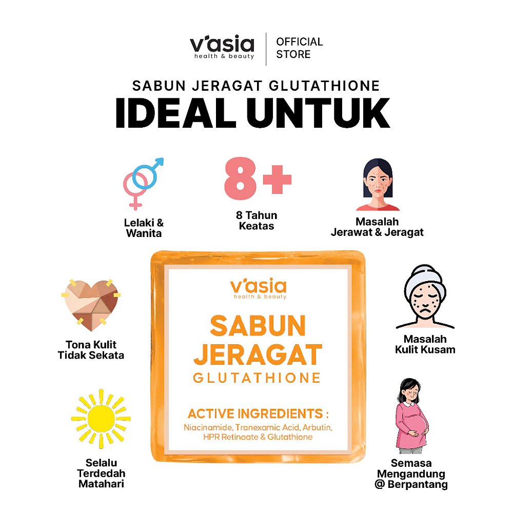 SABUN JERAGAT GLUTATHIONE - Sabun Jeragat