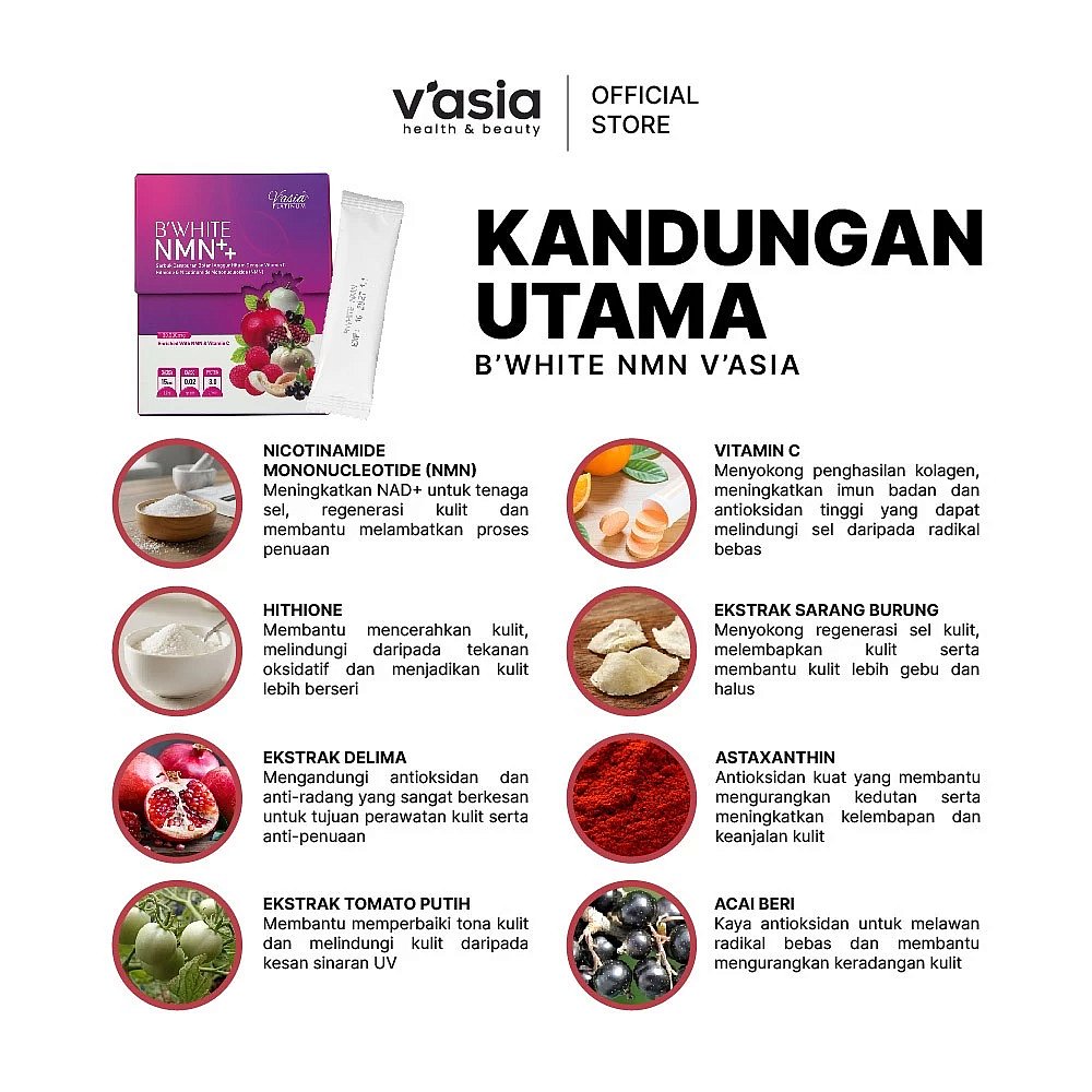 B WHITE NMN - Tanpa Kolagen