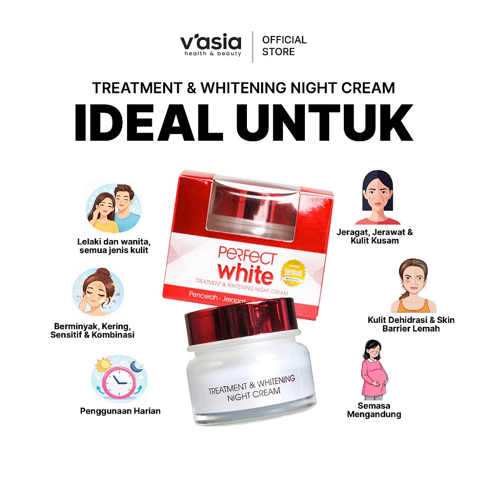 PERFECT WHITE - TREATMENT & WHITENING NIGHT CREAM