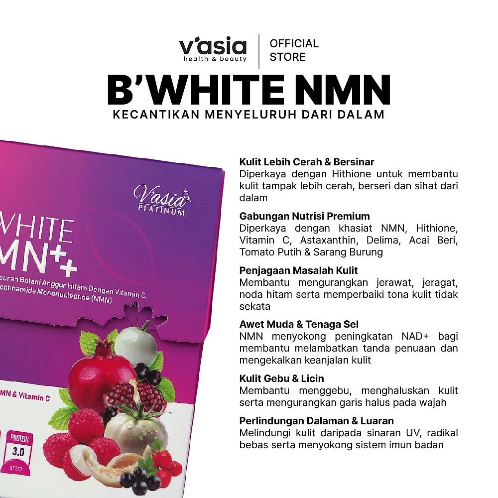 B WHITE NMN - Tanpa Kolagen