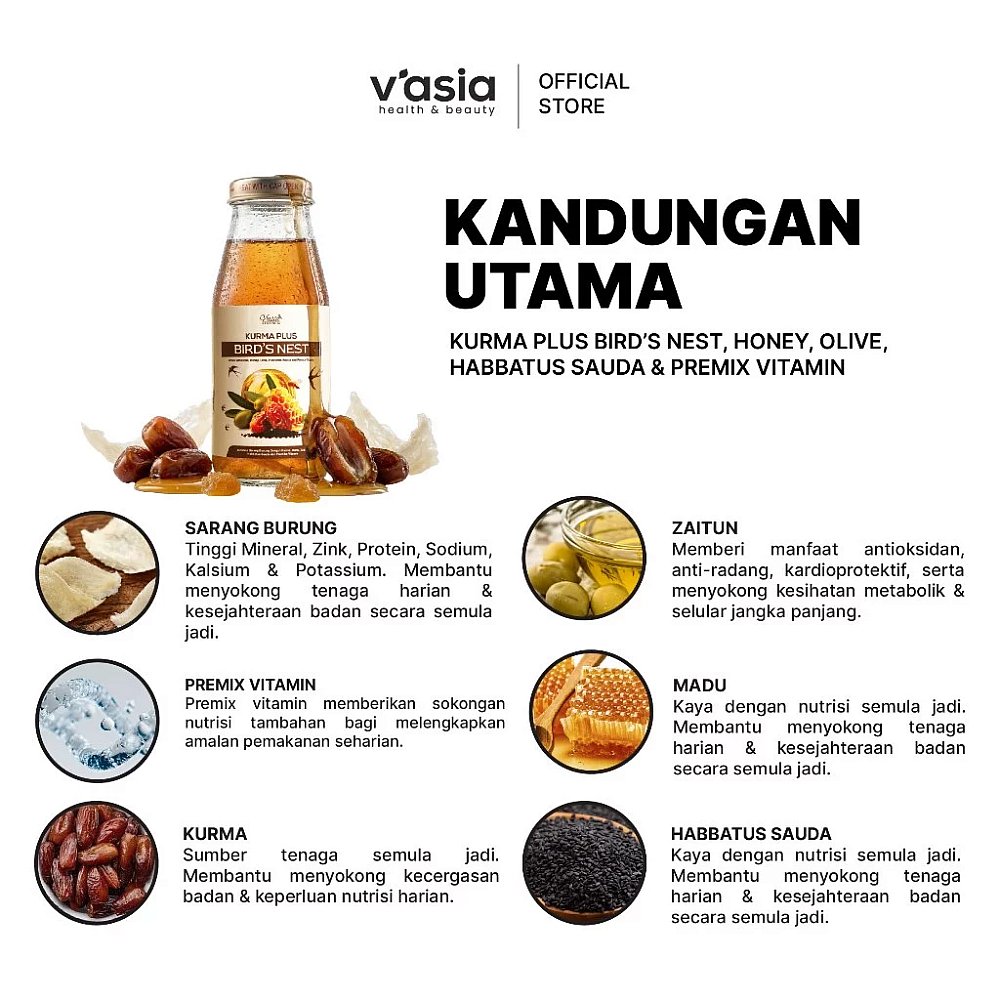 KURMA PLUS - KURMA, HABBATUS SAUDA & PREMIX VITAMIN