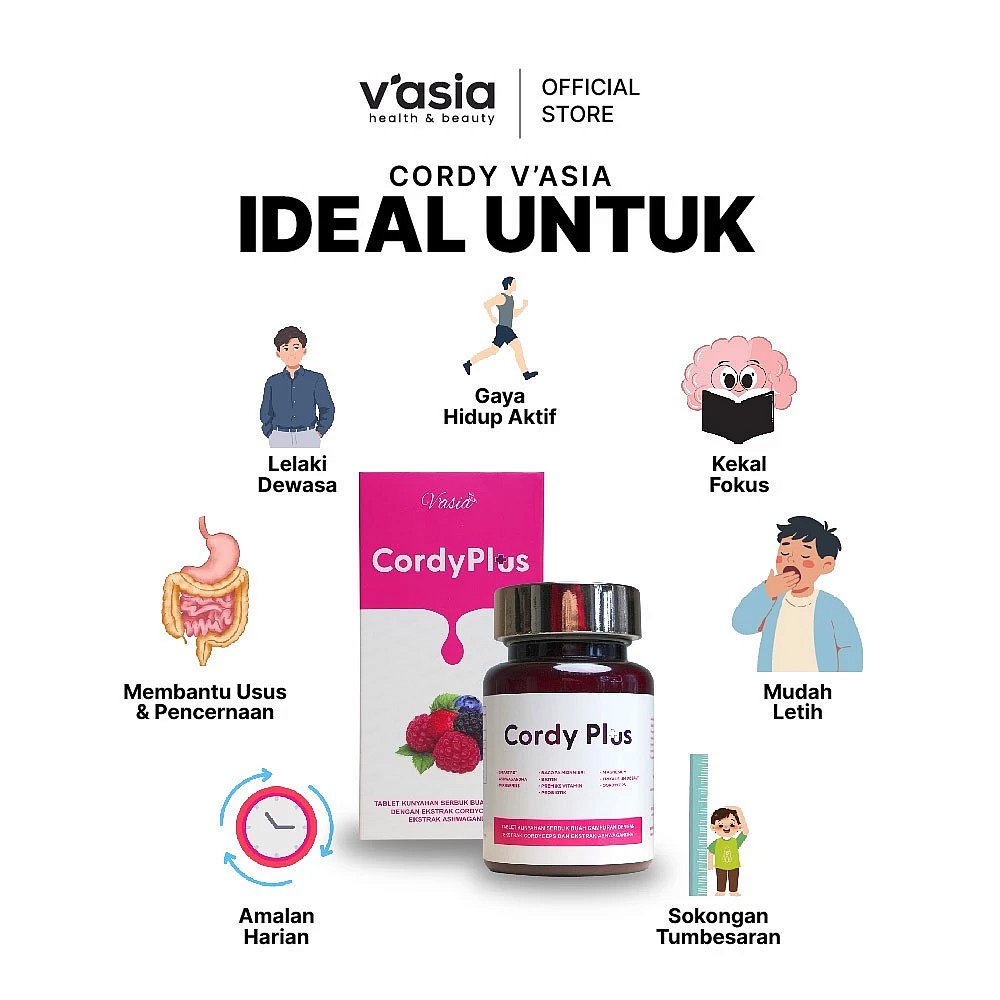 CORDY PLUS - Tablet Kesihatan Tenaga & Minda