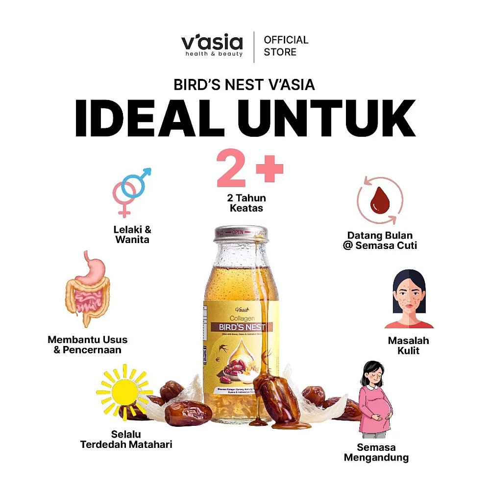 COLLAGEN BIRD'S NEST DRINK WITH HONEY DATES & HABBATUS SAUDA