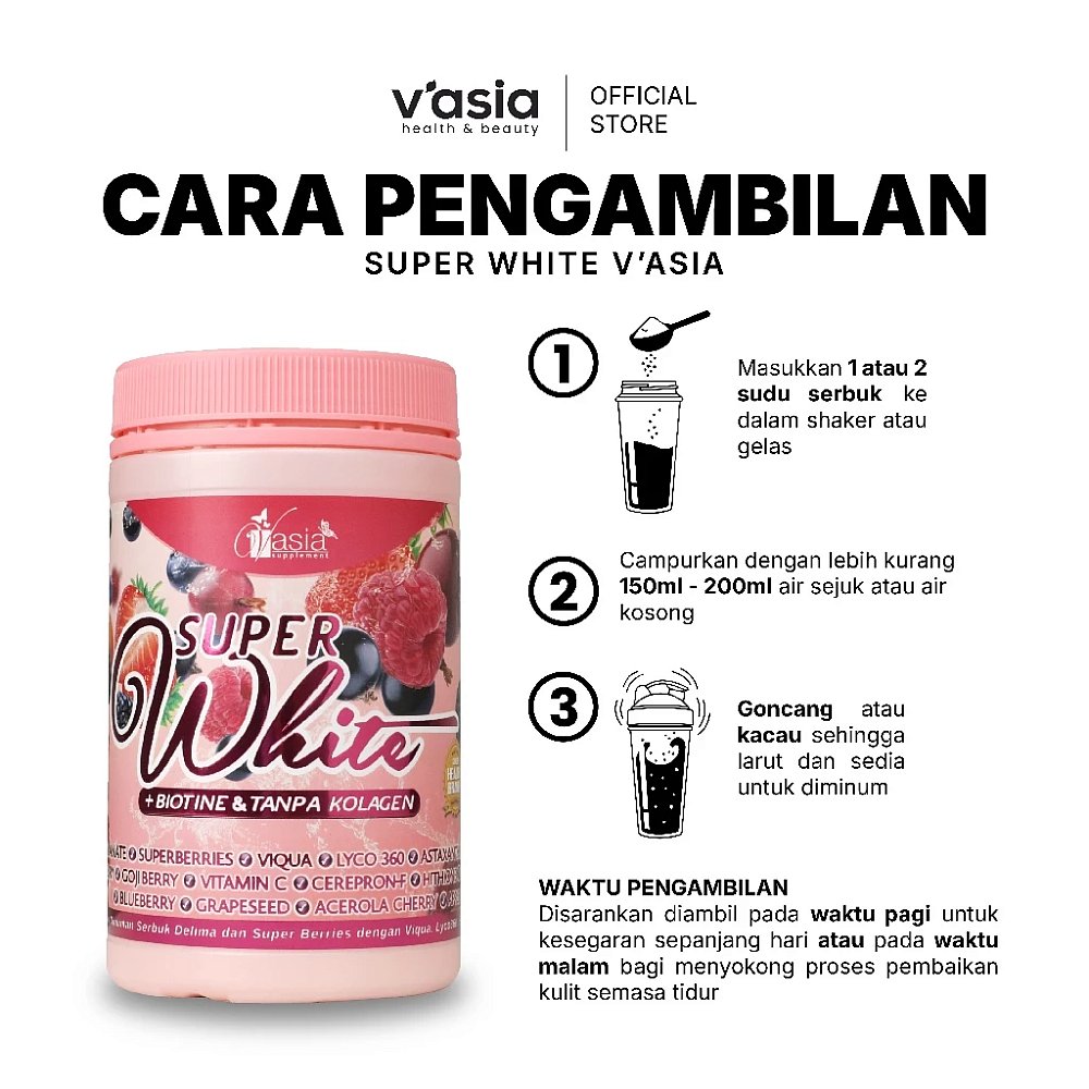 SUPER WHITE - Tanpa Kolagen