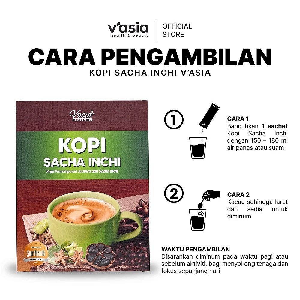 KOPI SACHA INCHI - Kopi kesihatan
