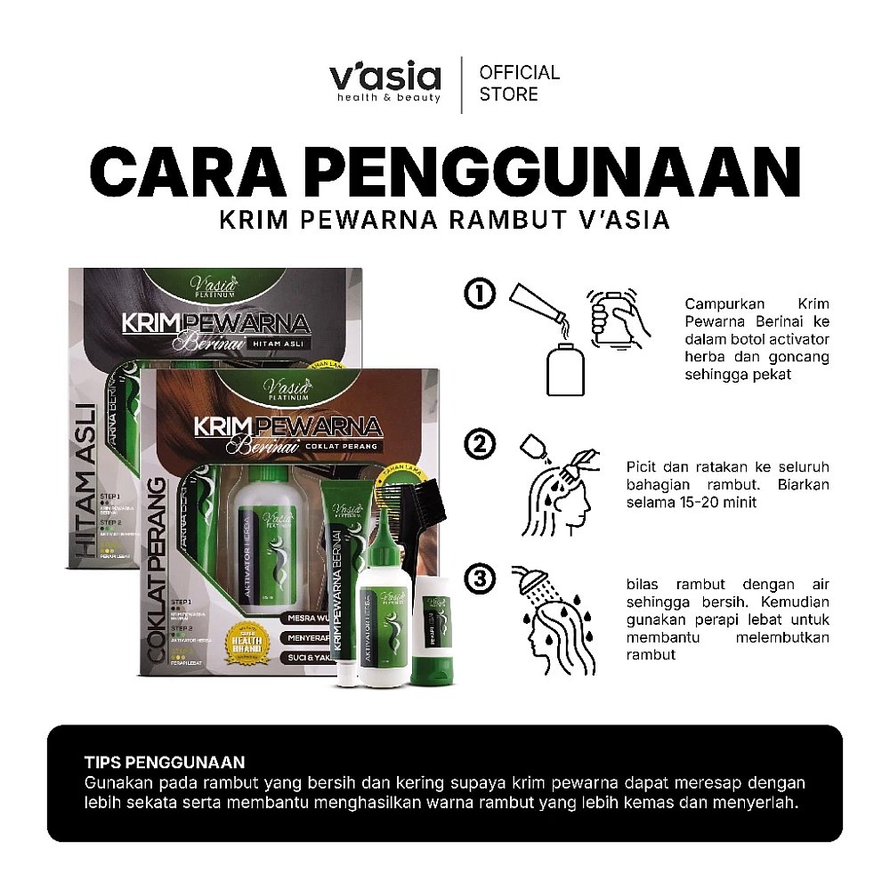 KRIM PEWARNA BERINAI - Coklat Perang