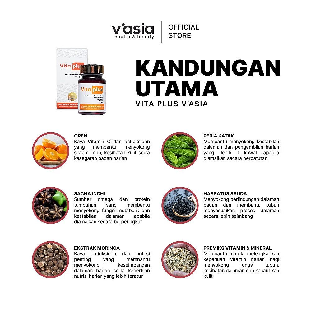 VITA PLUS - Tablet Kesihatan Moringa