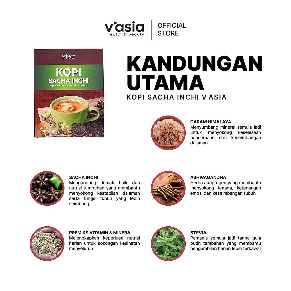 KOPI SACHA INCHI - Kopi kesihatan