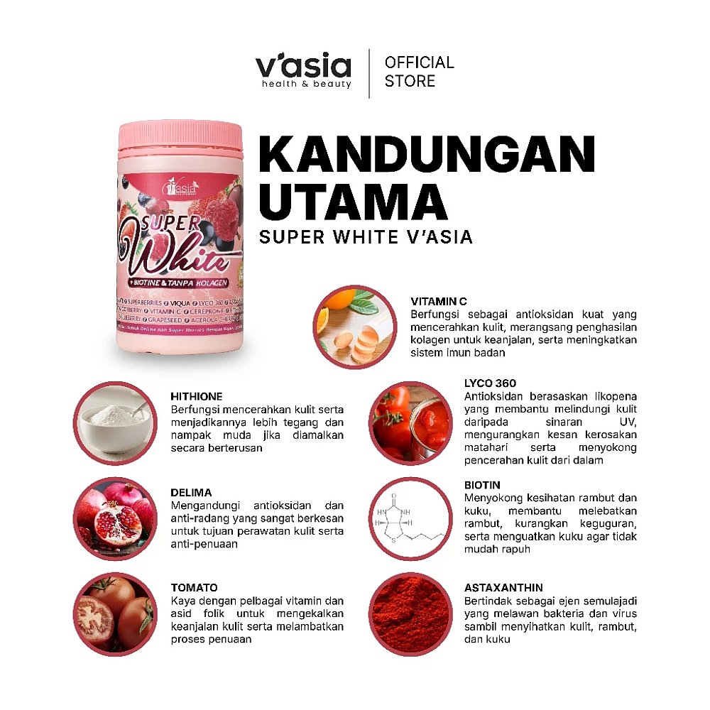 SUPER WHITE - Tanpa Kolagen