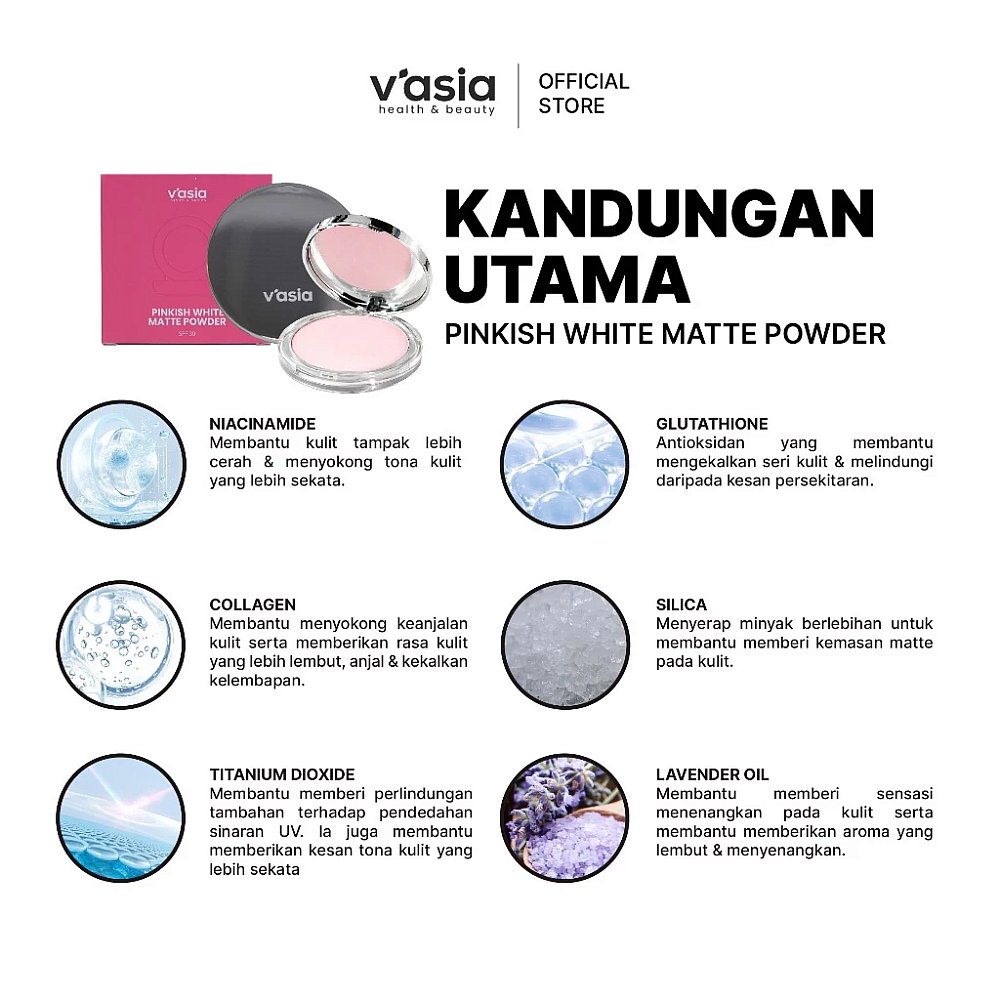 PINKISH WHITE MATTE POWDER