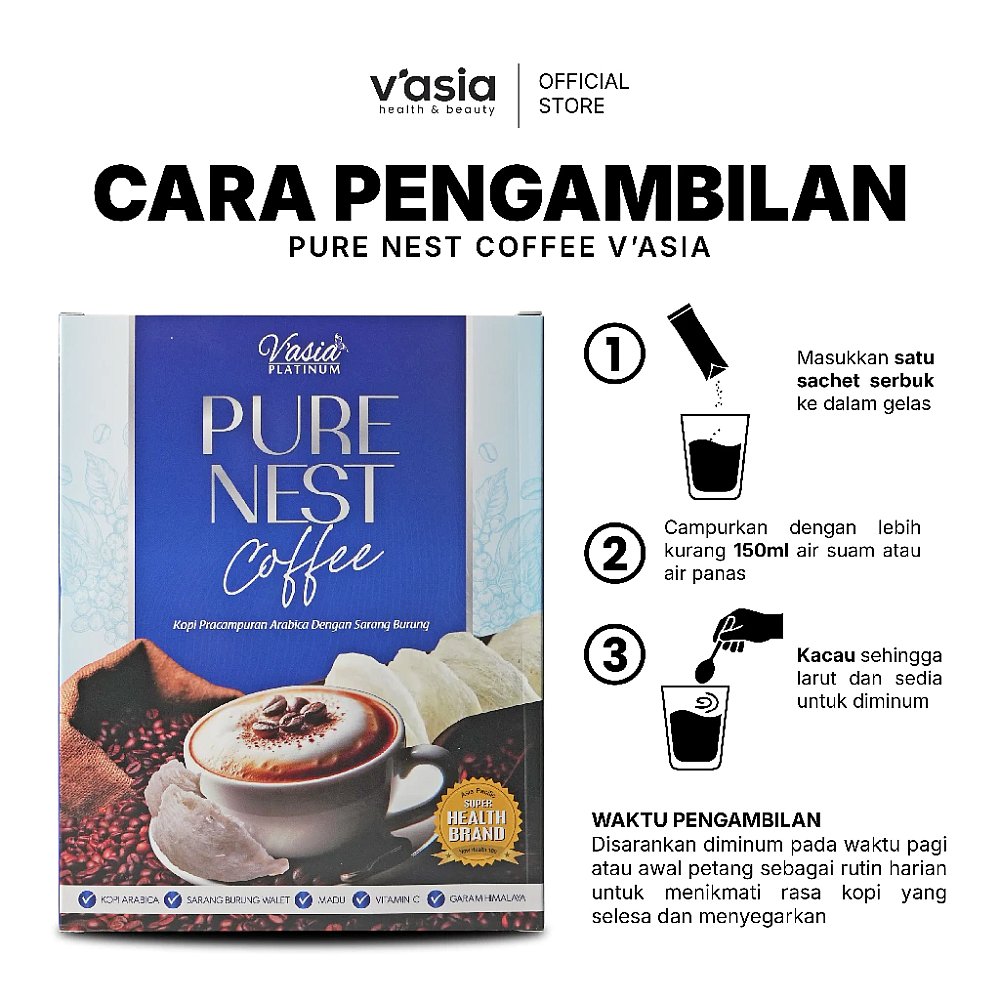 PURE NEST COFFEE - Kopi Kesihatan Sarang Burung Walit