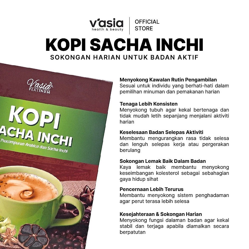 KOPI SACHA INCHI - Kopi kesihatan
