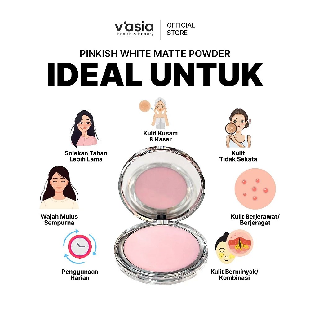 PINKISH WHITE MATTE POWDER