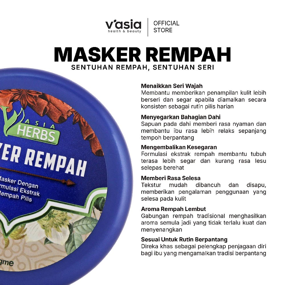 MASKER REMPAH - Set Bersalin Herba Bonda