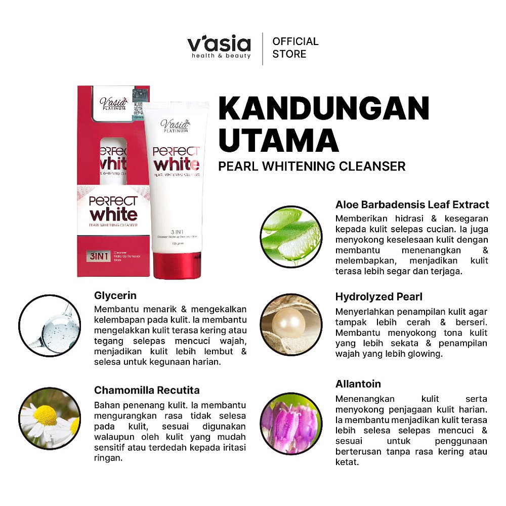 PERFECT WHITE PEARL WHITENING CLEANSER
