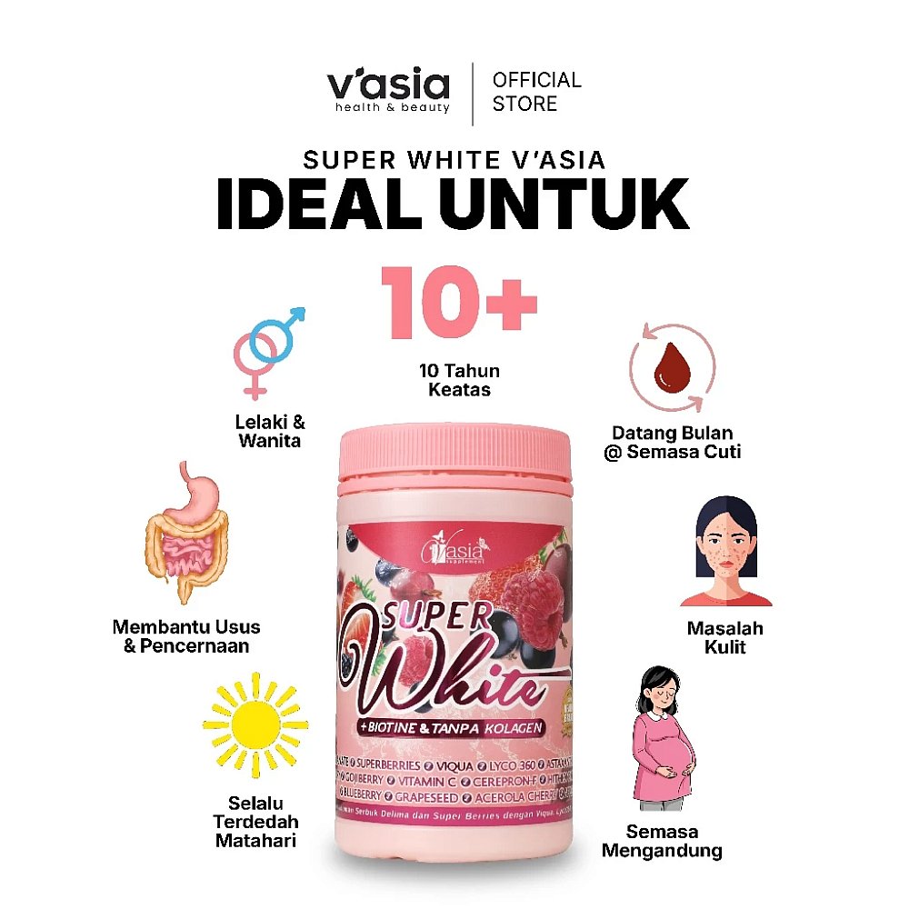 SUPER WHITE - Tanpa Kolagen