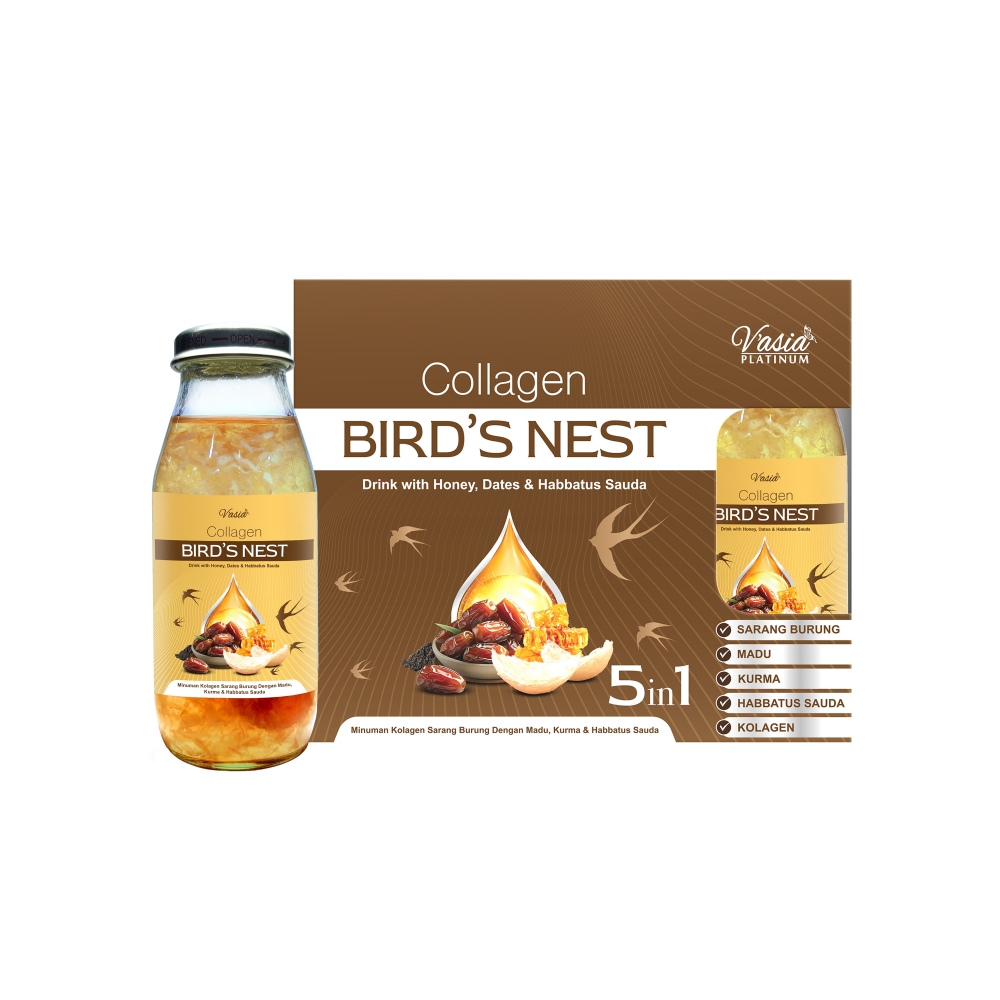 COLLAGEN BIRD'S NEST DRINK WITH HONEY DATES & HABBATUS SAUDA COLLAGEN BIRD'S NEST DRINK WITH HONEY DATES & HABBATUS SAUDA