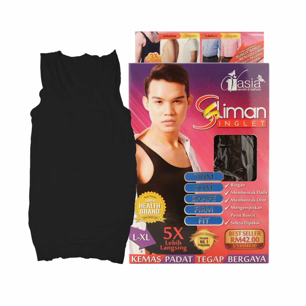 SLIMAN SINGLET - Hitam