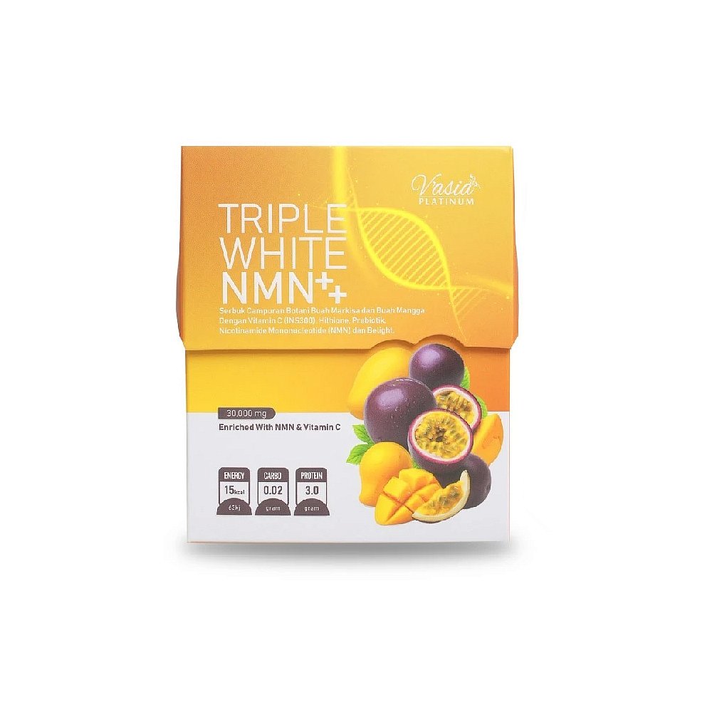 TRIPLE WHITE NMN - SERBUK CAMPURAN BOTANI BUAH MARKISA